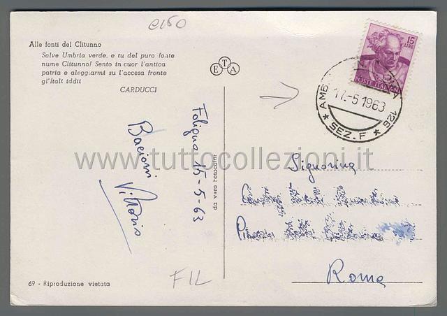 Collezionismo di marcofilia annulli speciali commemorativi degli anni 1960-69